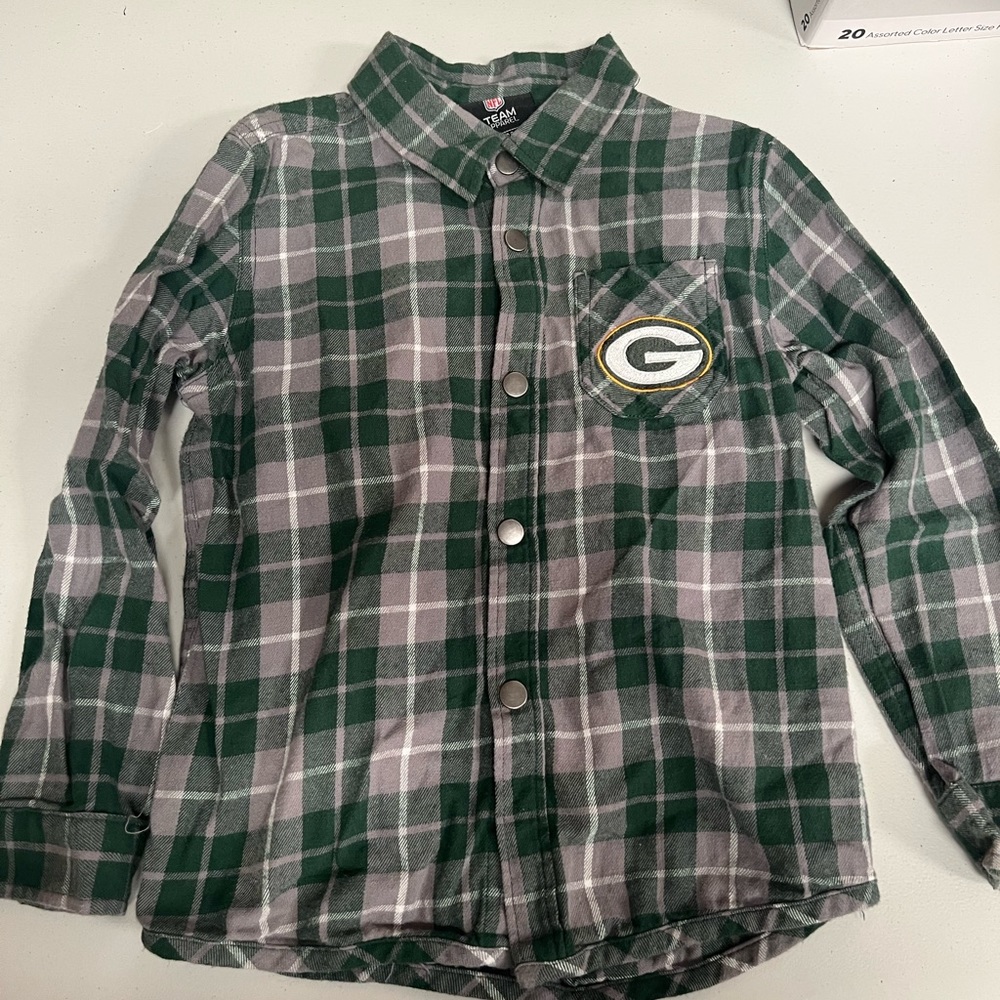 NFL Packers Flannel Kids Medium (5-6)